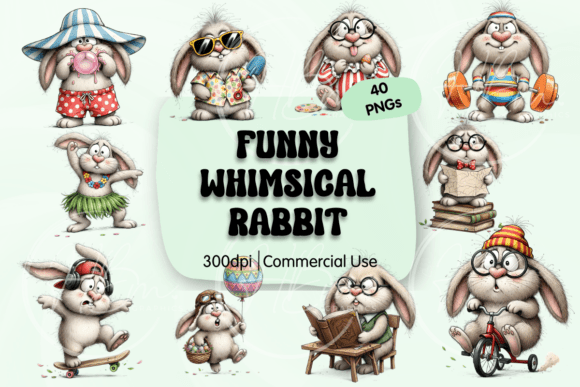 Bring Playful Charm to Your Projects with Whimsical Rabbit Clipart