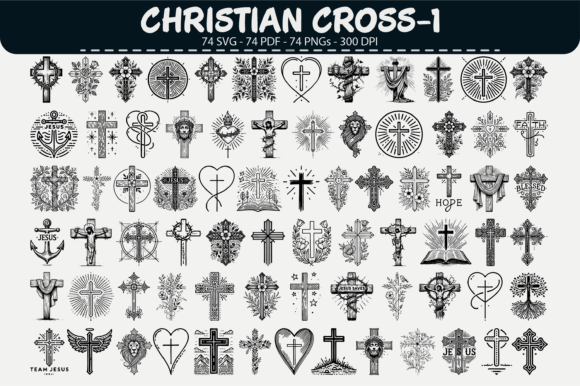 Christian Cross Vector: 74 Faith-Based Design Assets
