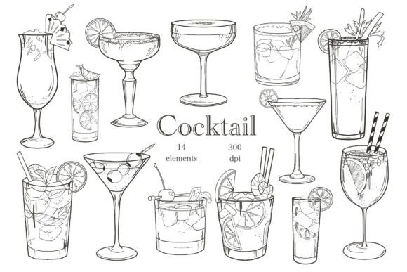 Creative Uses for Cocktail Clipart and Drinks Illustrations