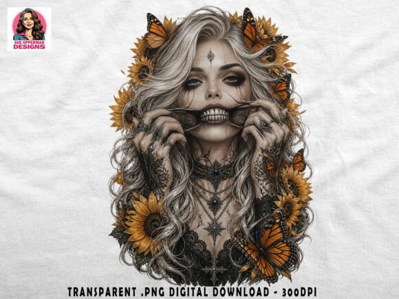 Gothic Skull Beauty: Dark Fantasy Art for Bold Creators