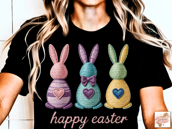 Happy Easter Bunny Png Faux Yarn Easter: Crafting Charm
