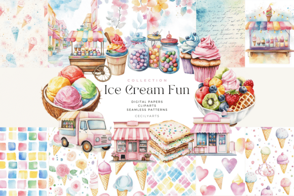 Ice Cream Fun Collection: A Sweet Design Toolkit