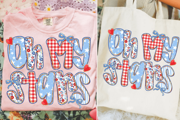Preppy Oh My Stars: Patriotic Charm for Your Projects