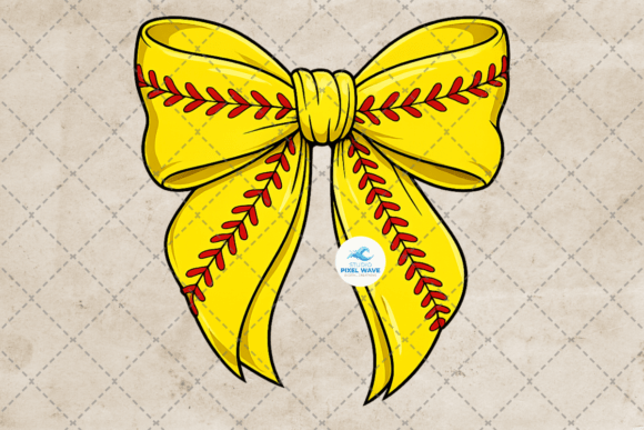 Softball Coquette Bow PNG: The Sporty Feminine Graphic You Need