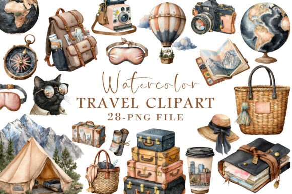Watercolor Travel Clipart: A Designer's Guide to Wanderlust Art